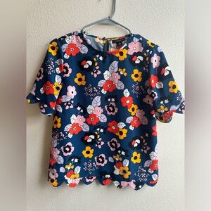 Victoria Beckham Floral Print Top